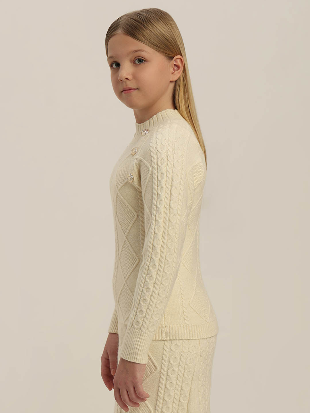 GIRLS Cable Knit Pullover