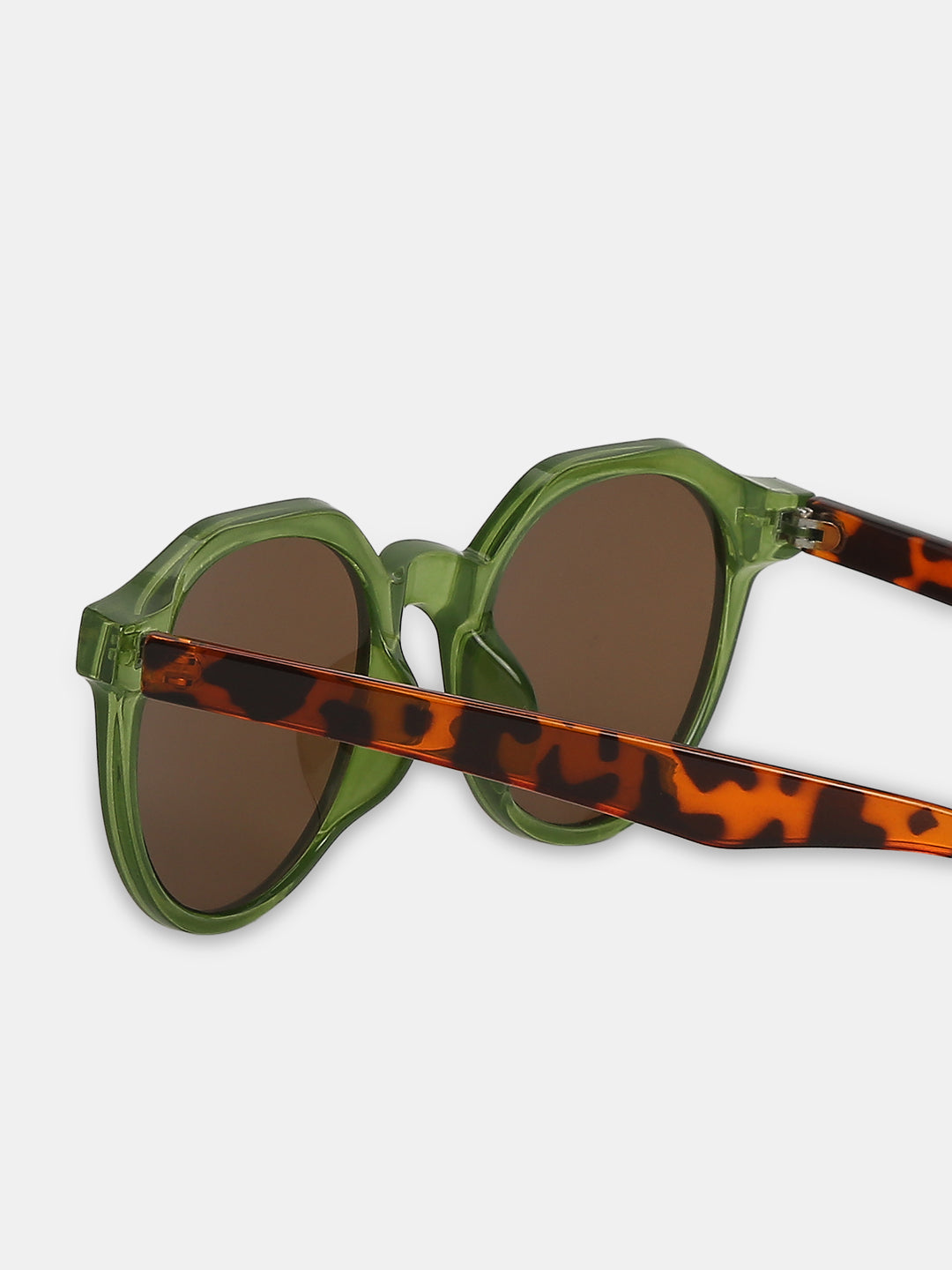 VERO MODA Green Tortoiseshell Print Sunglasses
