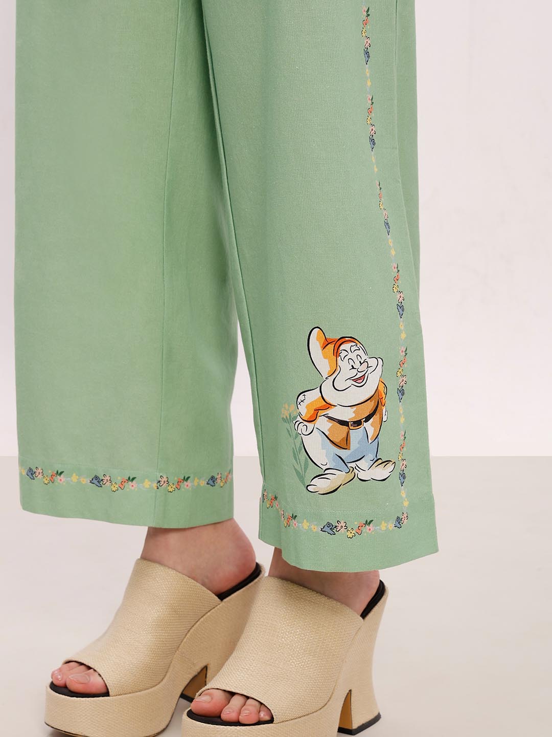 Vero Moda Green Printed Co-Ord Set Pants