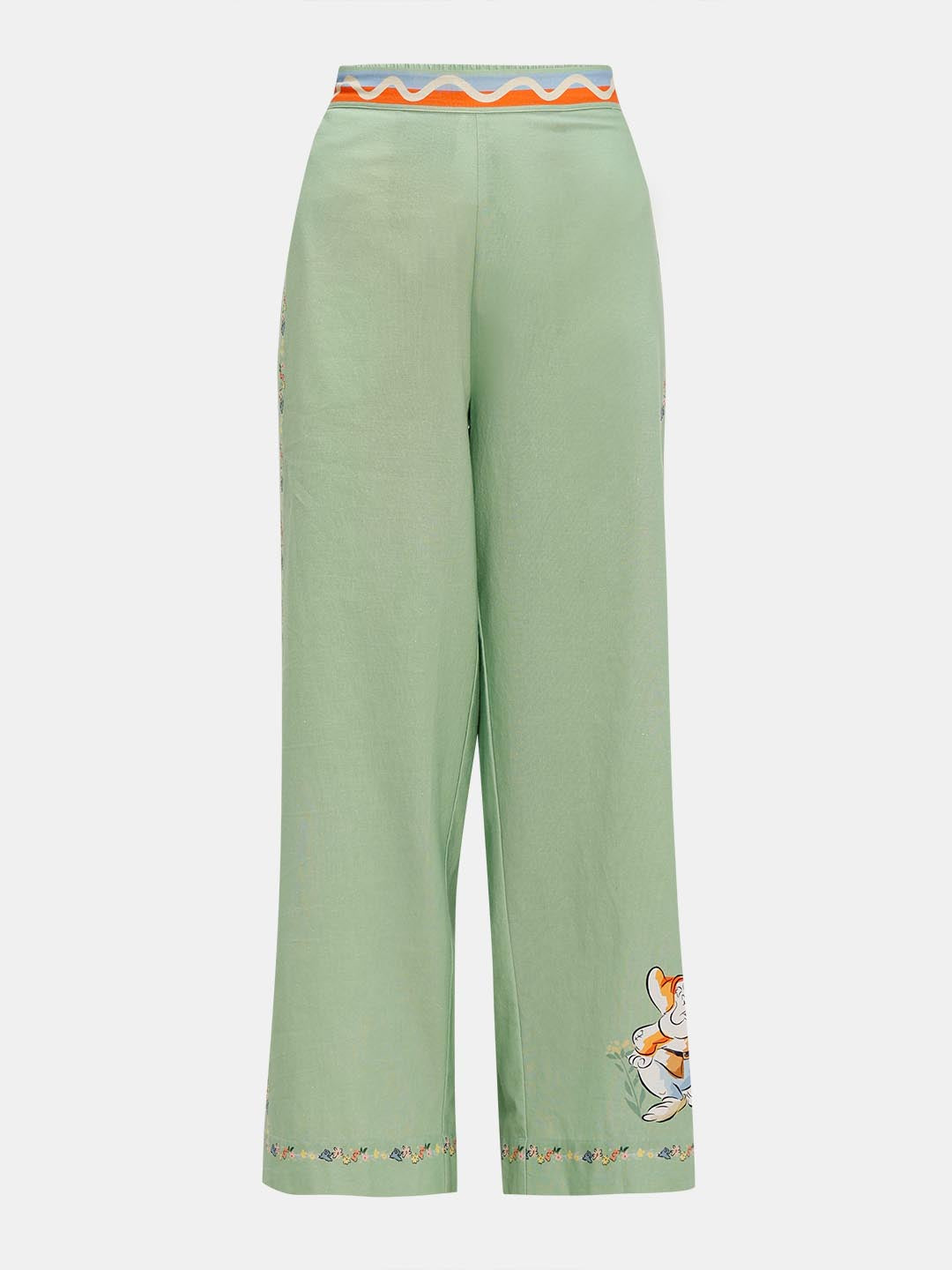Vero Moda Green Printed Co-Ord Set Pants