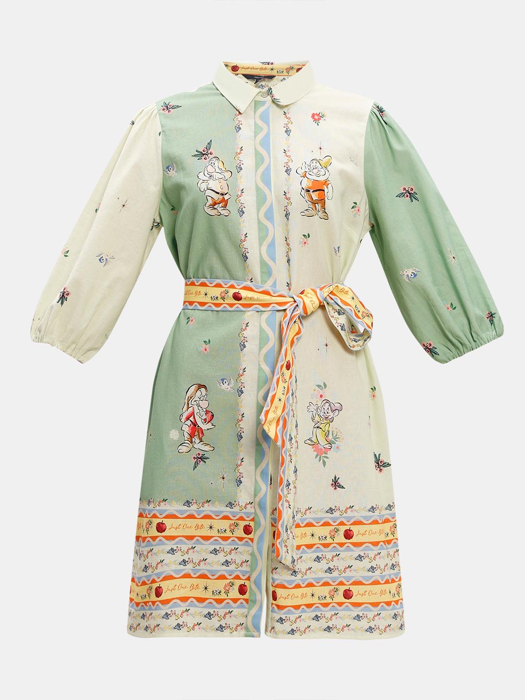 Vero Moda Green Printed Shirt Dress