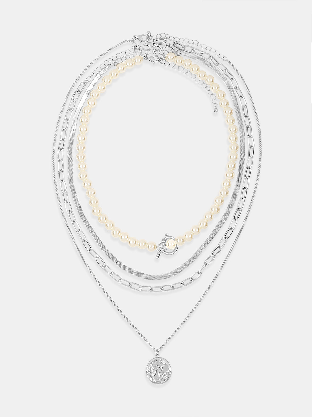 VERO MODA Silver Layered Necklace