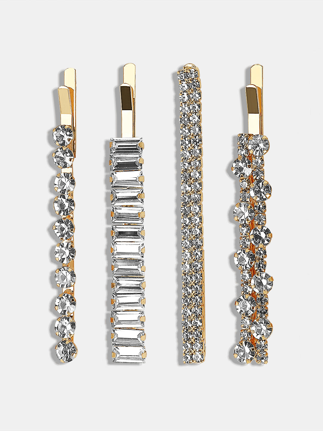 VERO MODA Pack Of 4 Golden Embellished Hairclips