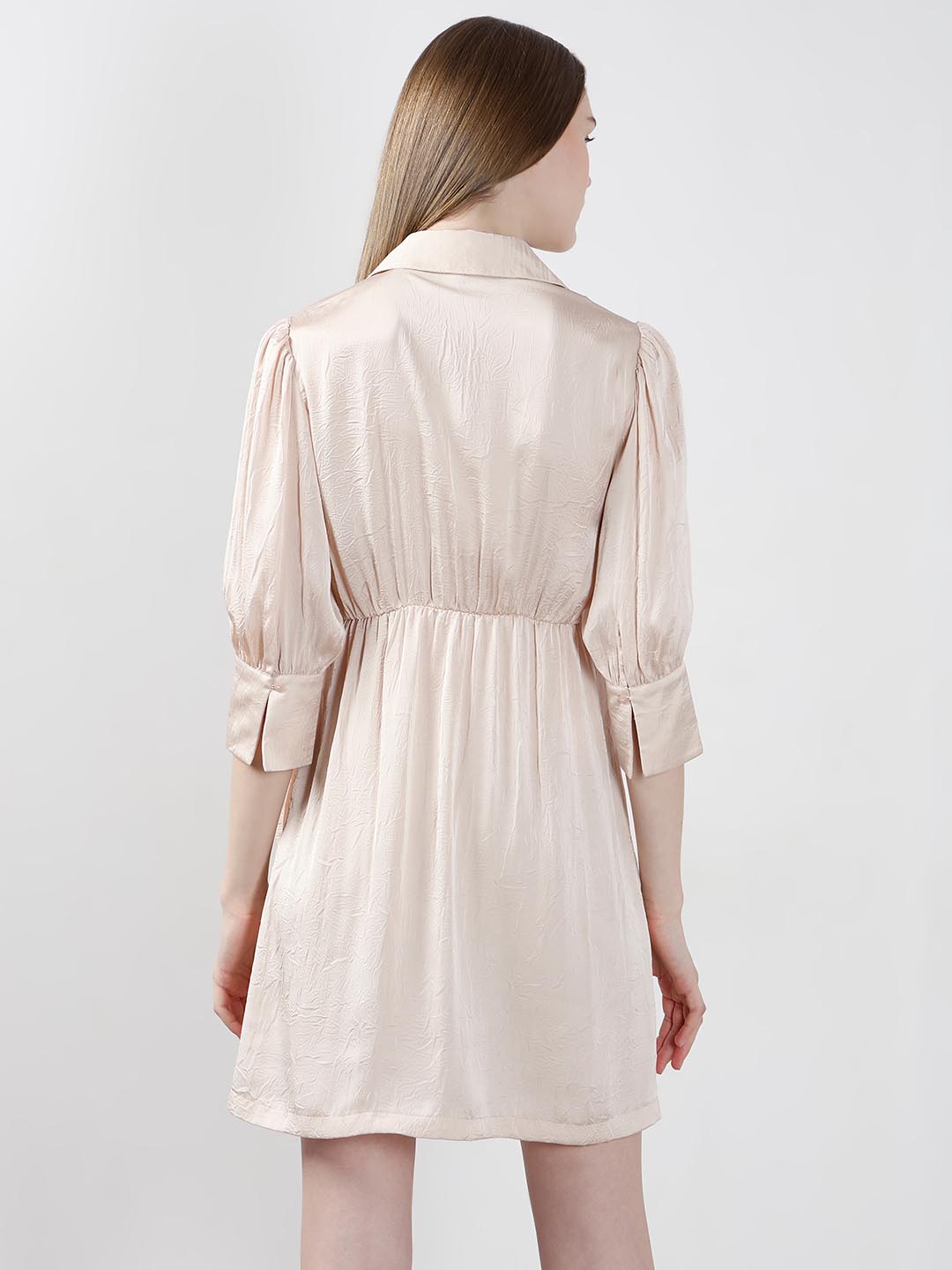 Vero Moda off-White Wrap Satin Dress