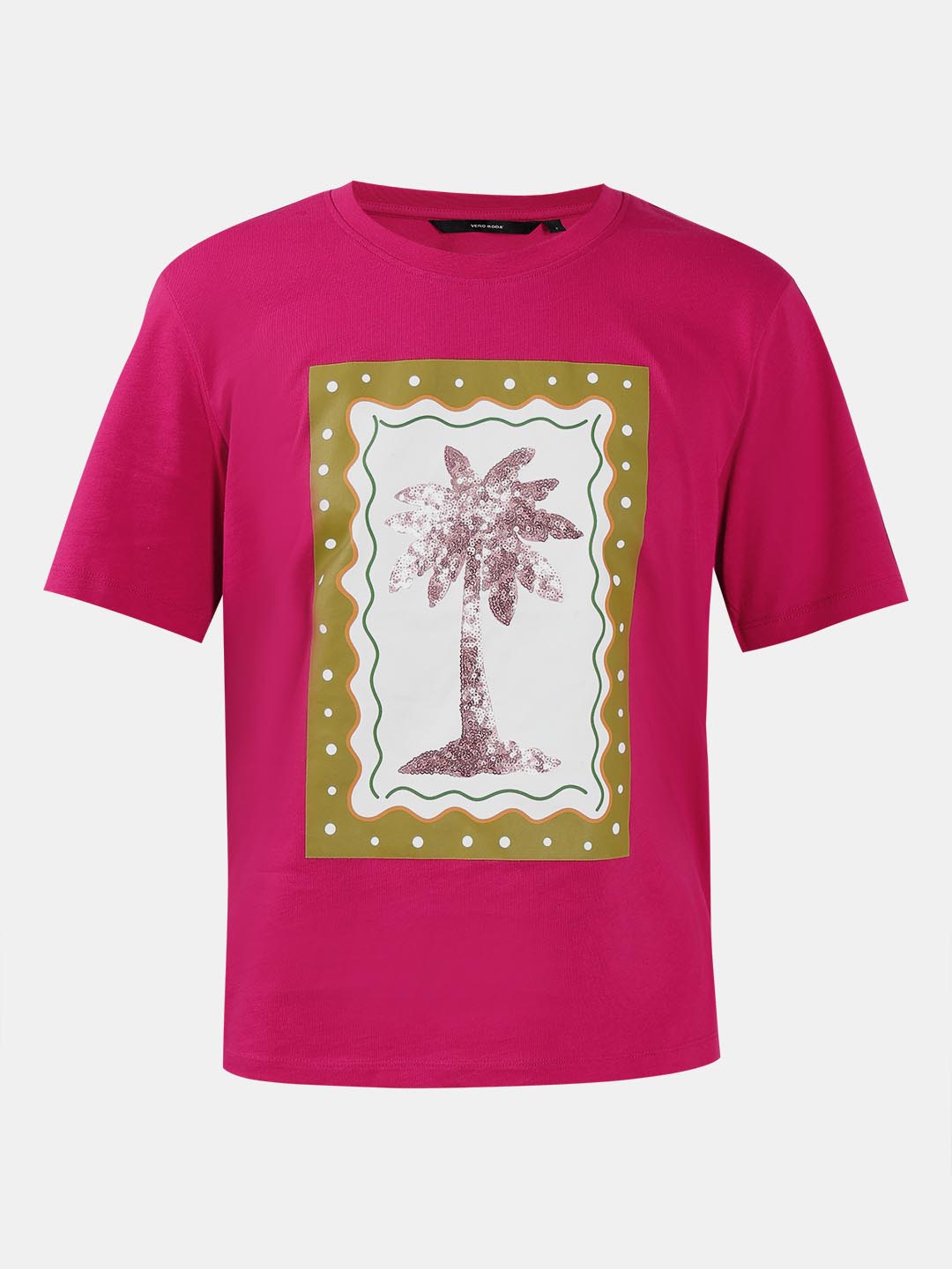 Vero Moda Warm Pink Printed T-Shirt