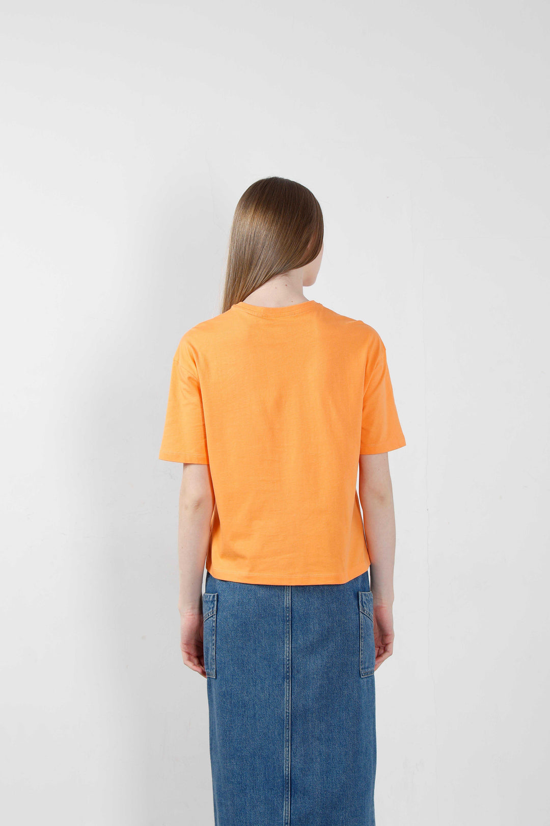 Vero Moda Orange Printed T-Shirt