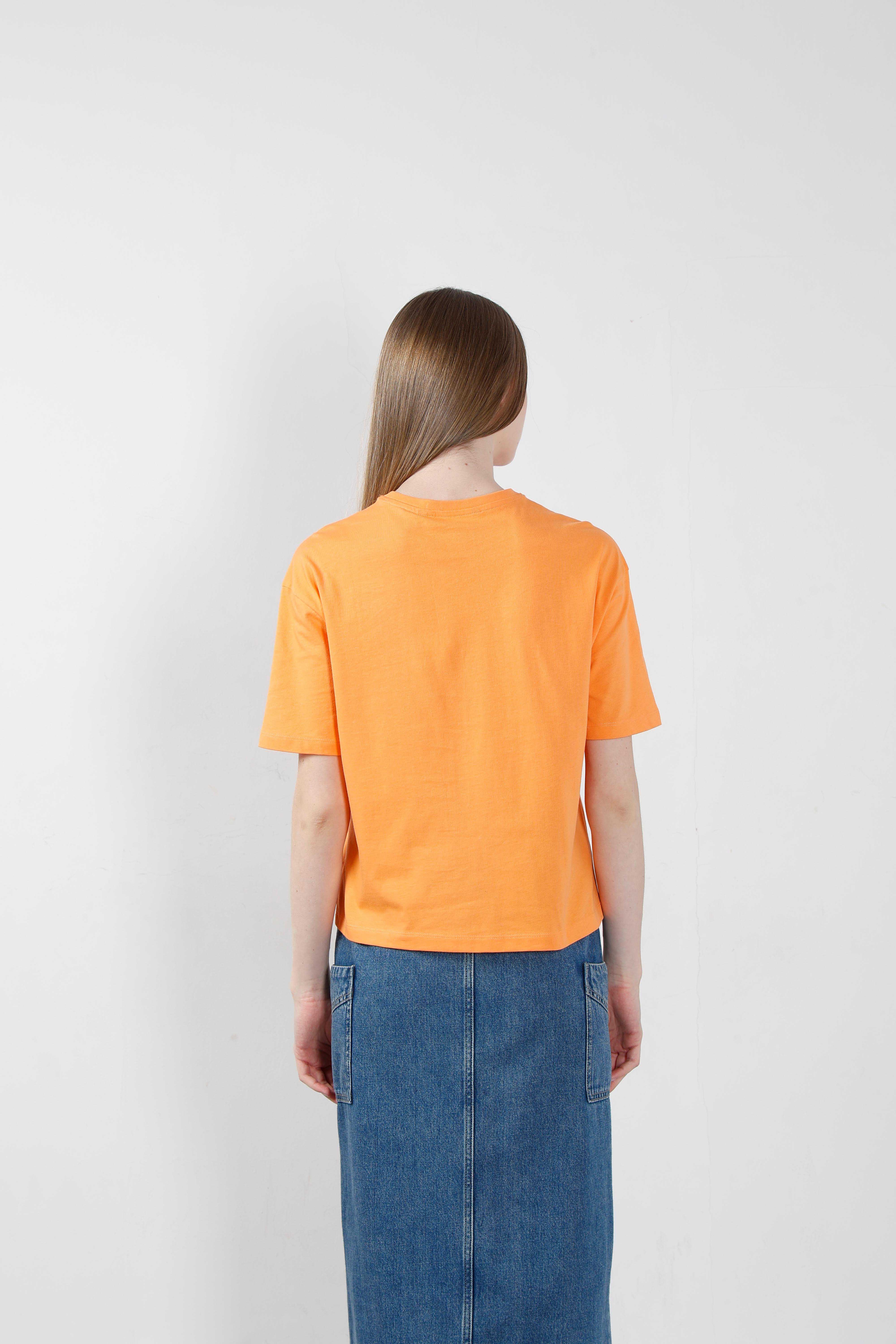 Vero Moda Orange Printed T-Shirt