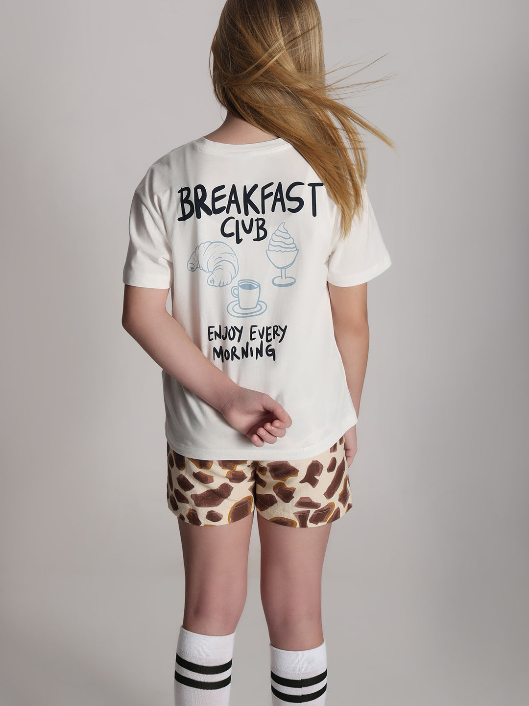 GIRL White Printed T-shirt