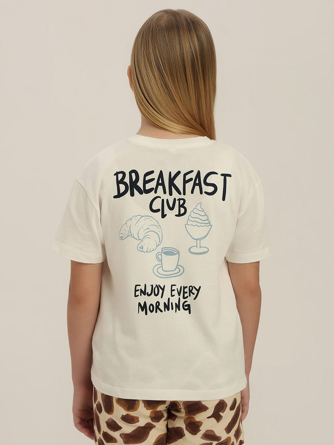 GIRL White Printed T-shirt