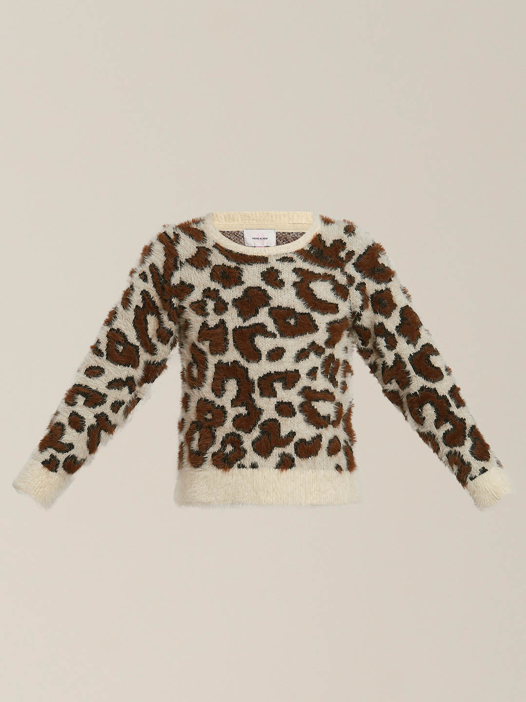 GIRLS Brown Animal Print Pullover