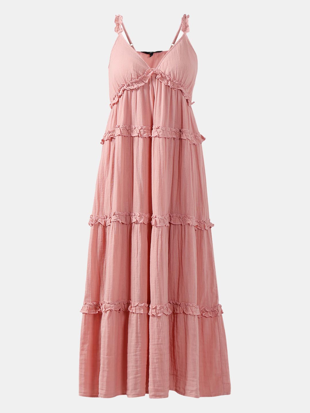 Vero Moda Pink Organic Cotton Midi Dress