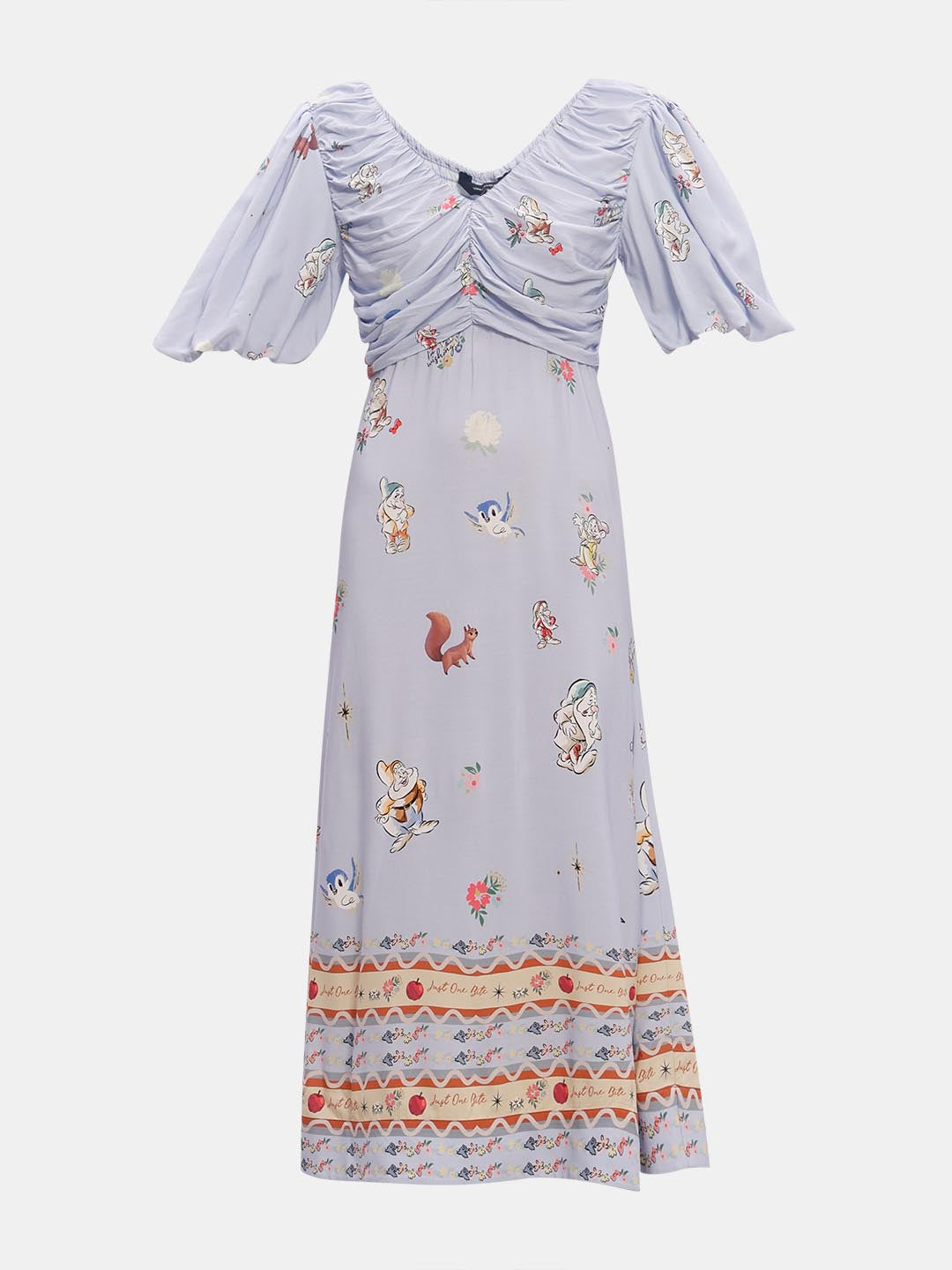 Vero Moda Blue Printed Midi Dress