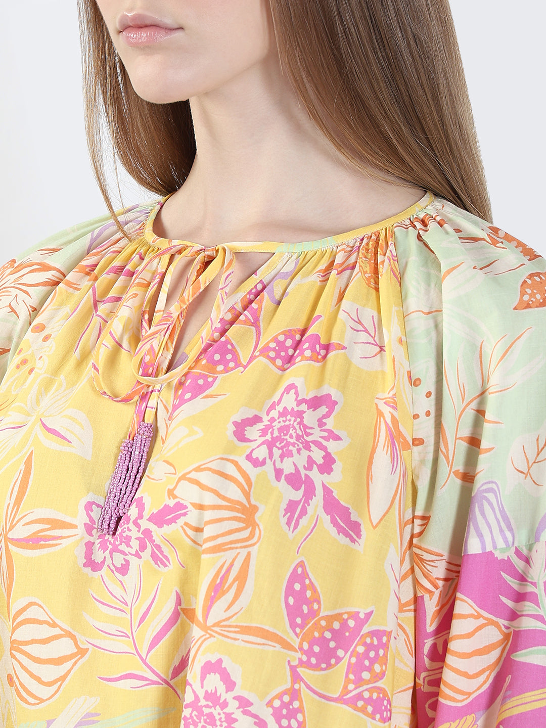 VERO MODA Purple Floral Print Top