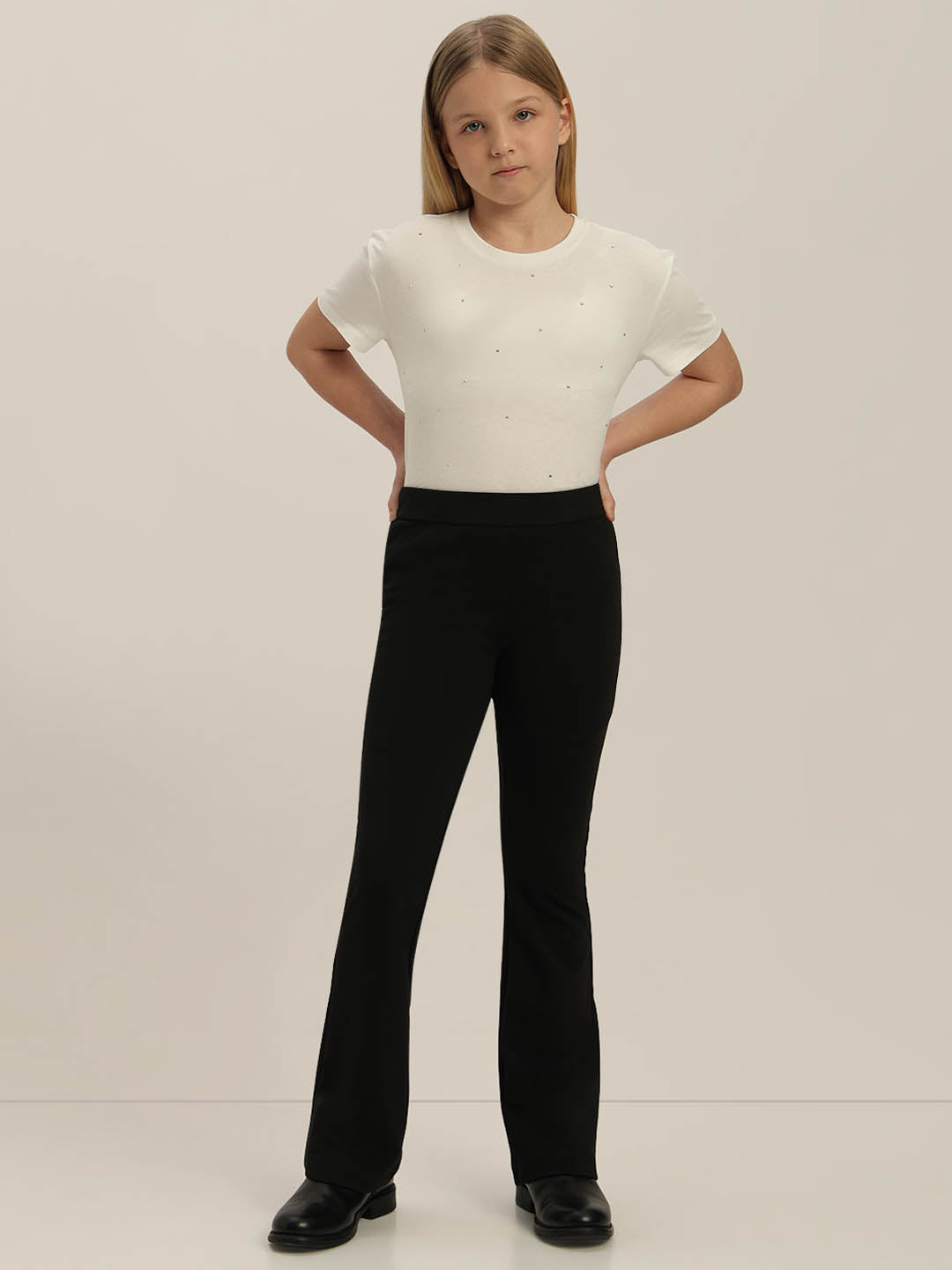 GIRLS Black Flared Pants