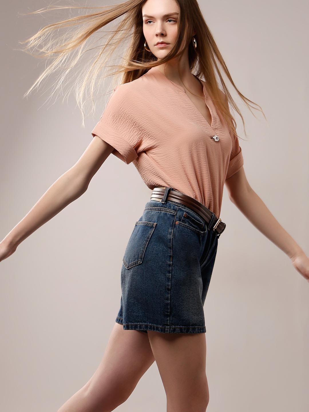 Vero Moda Pink Short Sleeves Top