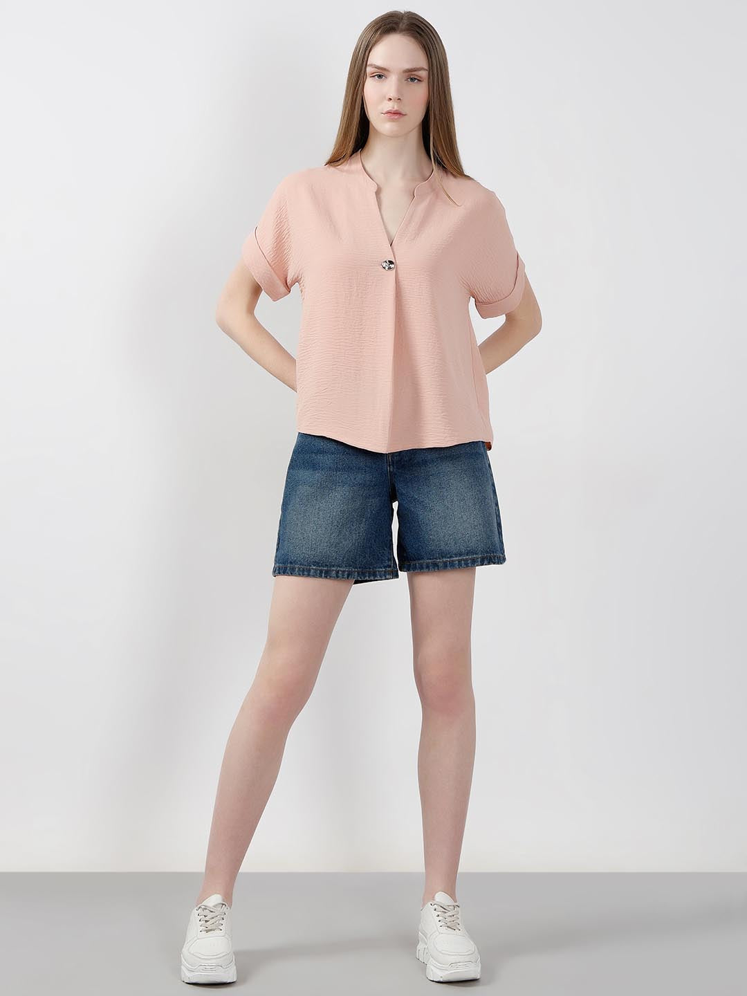 Vero Moda Pink Short Sleeves Top