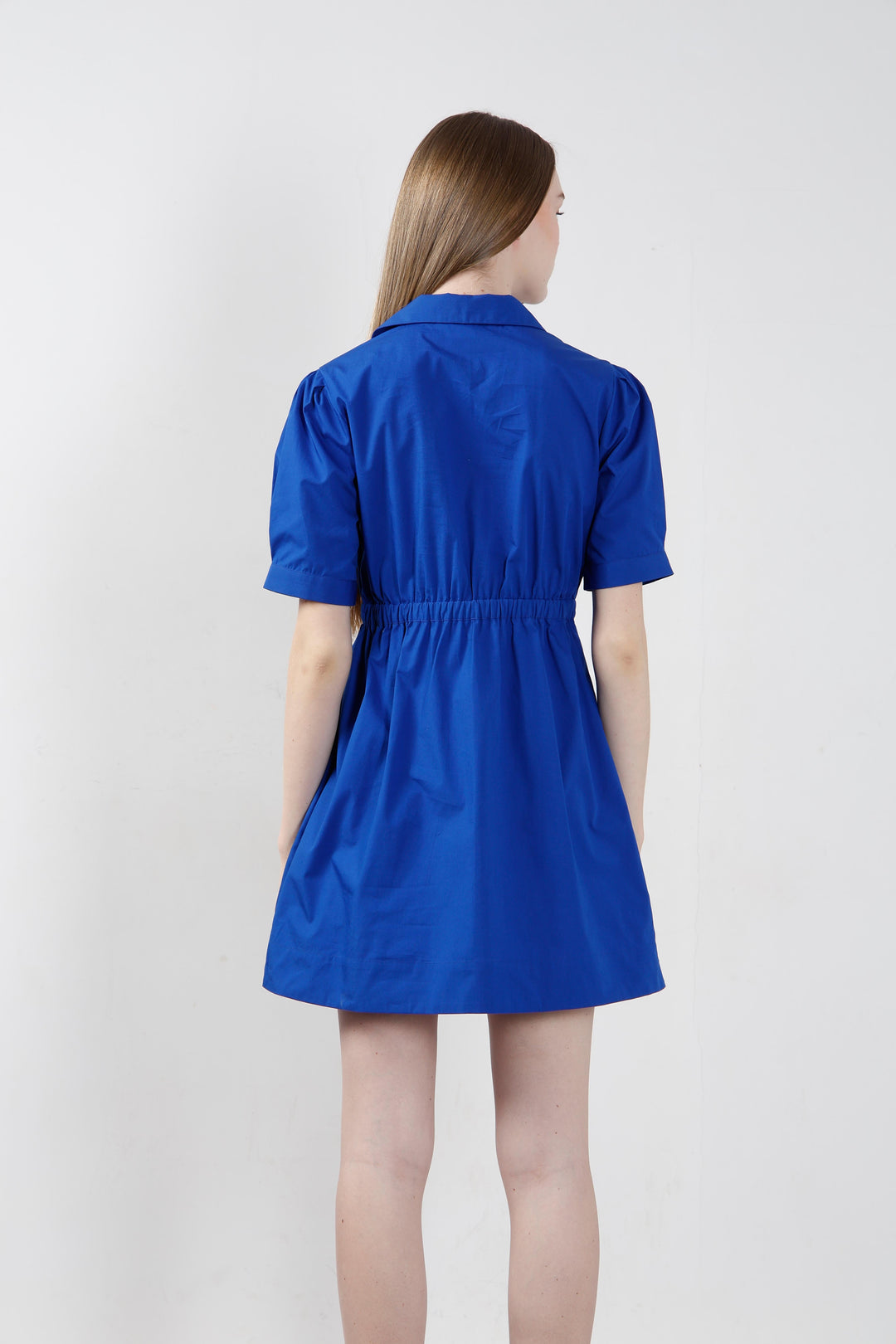 Vero Moda Blue Cotton Shirt Dress