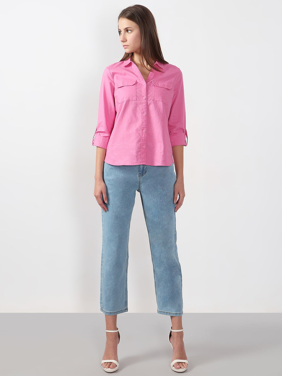 Pink Full Sleeves Shirt