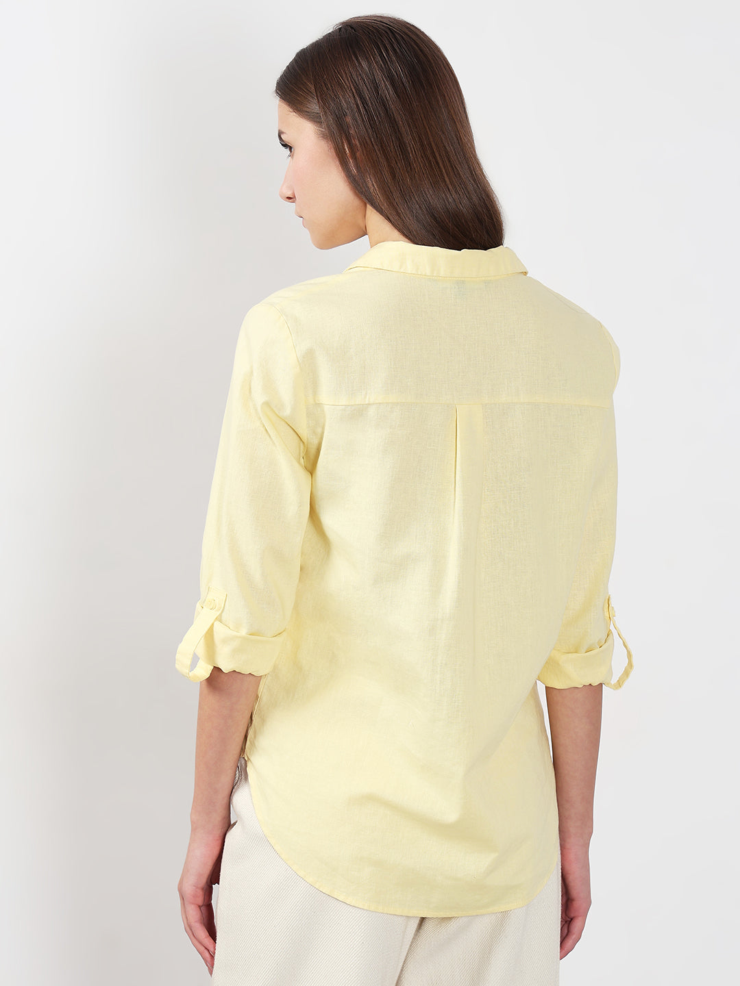 Yellow Full Sleeves Shirt