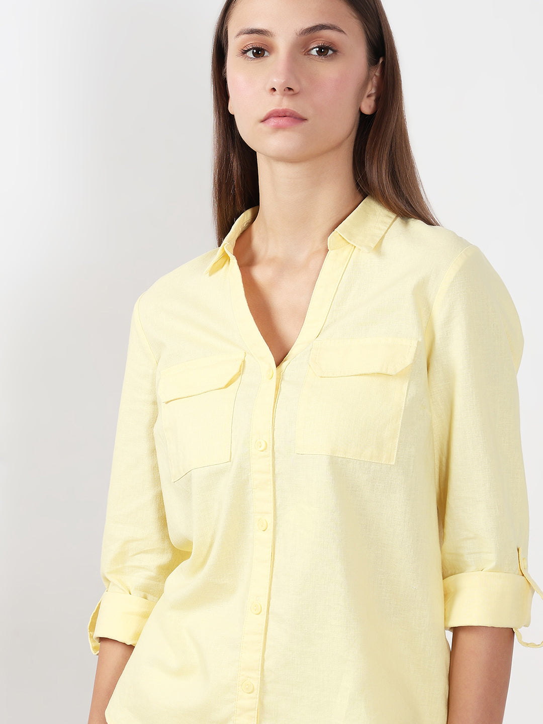 Yellow Full Sleeves Shirt