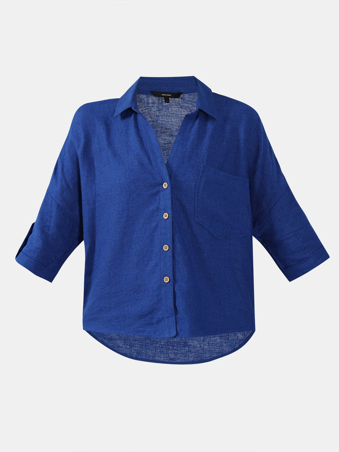 Blue Short Sleeves Shirt