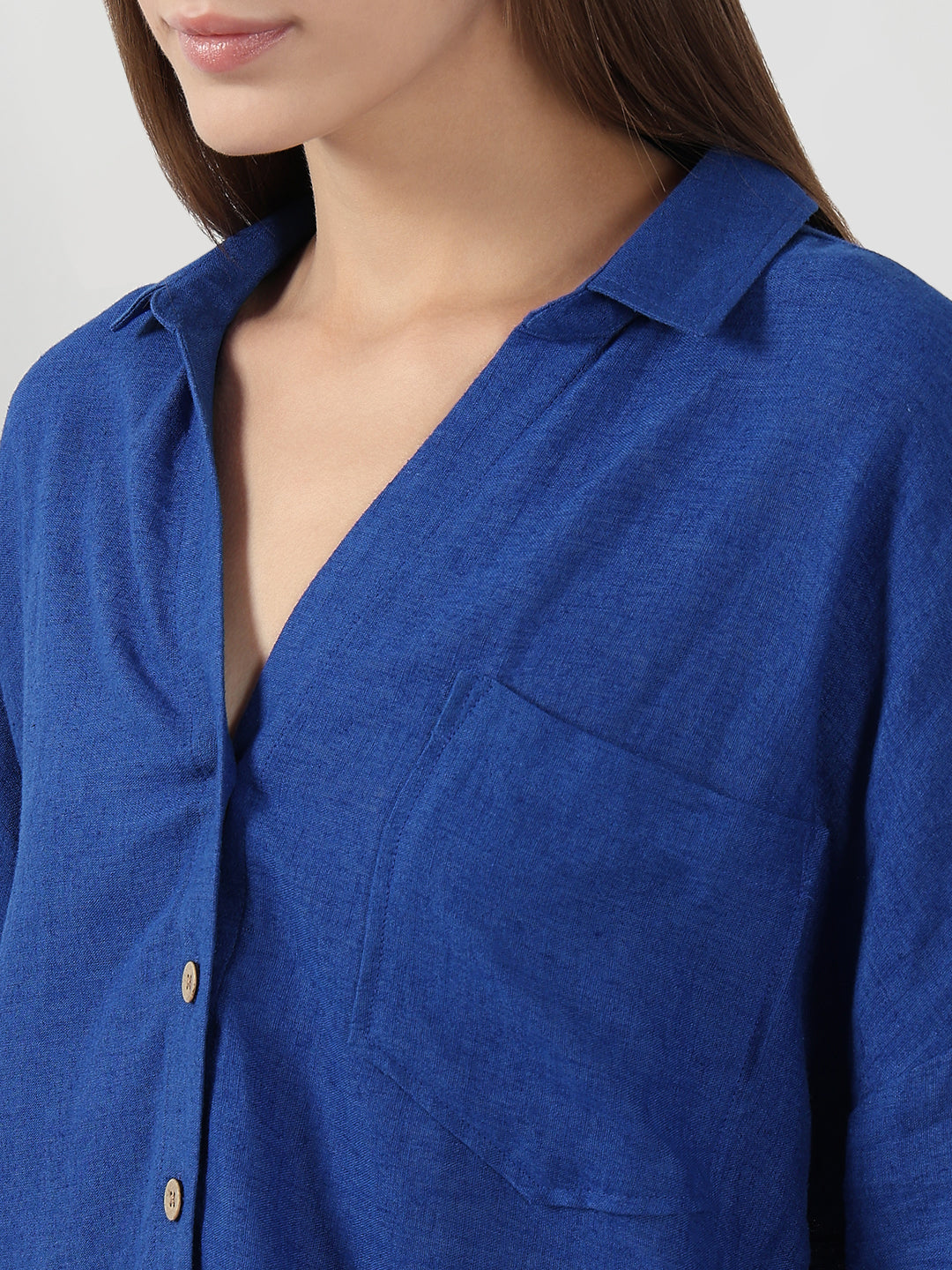 Blue Short Sleeves Shirt