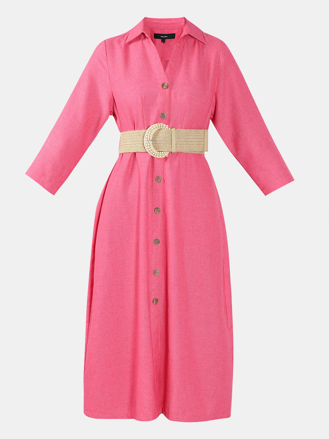 Pink Shirt Dress