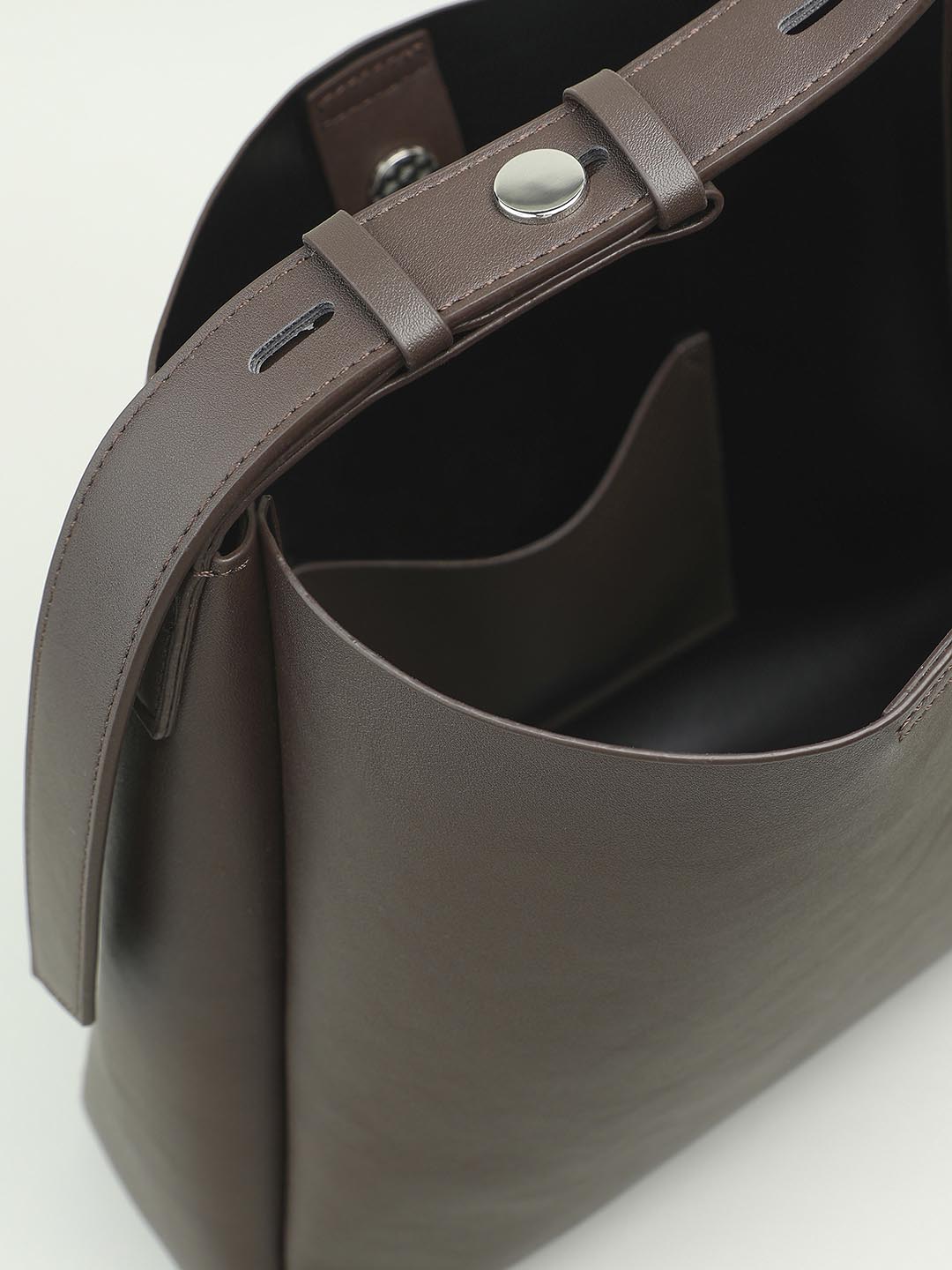 Chocolate Brown Shopper Bag