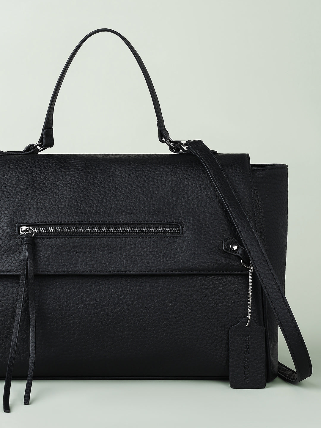 Jet Black Satchel