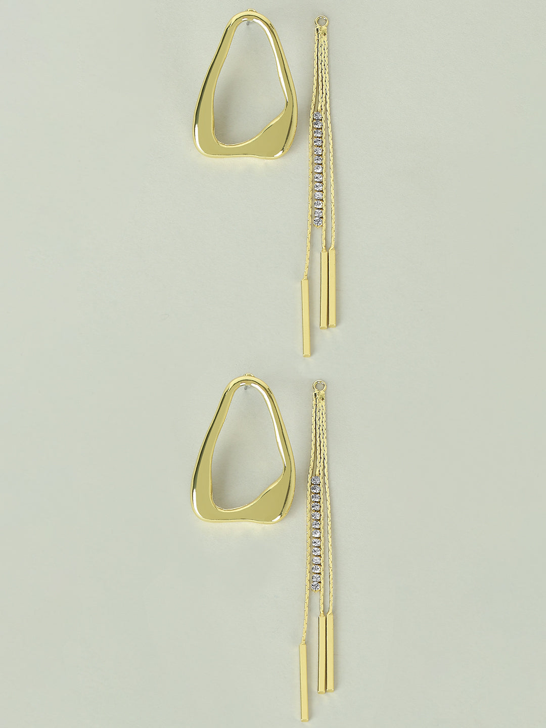 Golden Moulded Earrings