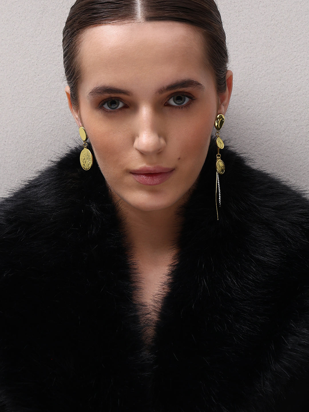 Golden Coin Earrings