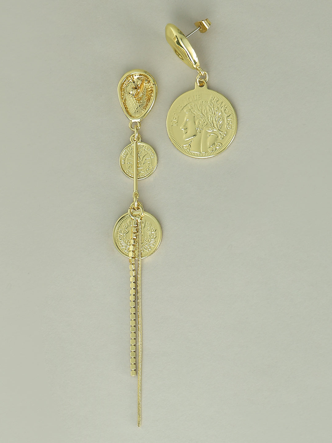 Golden Coin Earrings