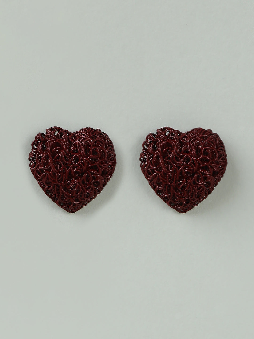 Red Heart Shaped Earrings