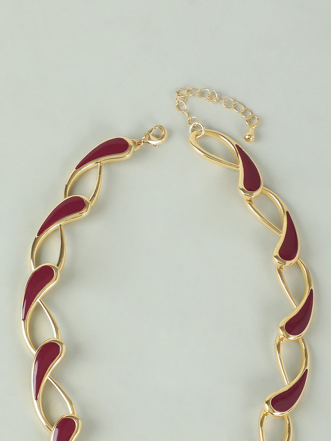 Golden & Maroon Necklace