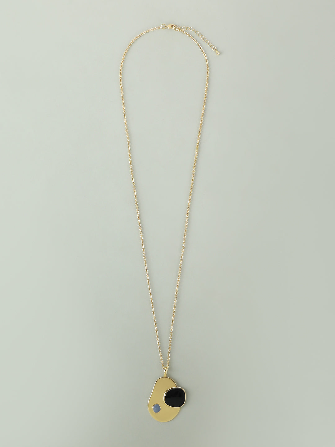 Golden & Black Pendant Necklace