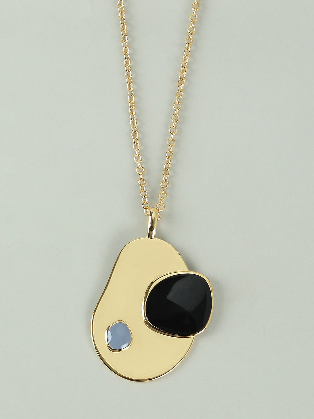 Golden & Black Pendant Necklace