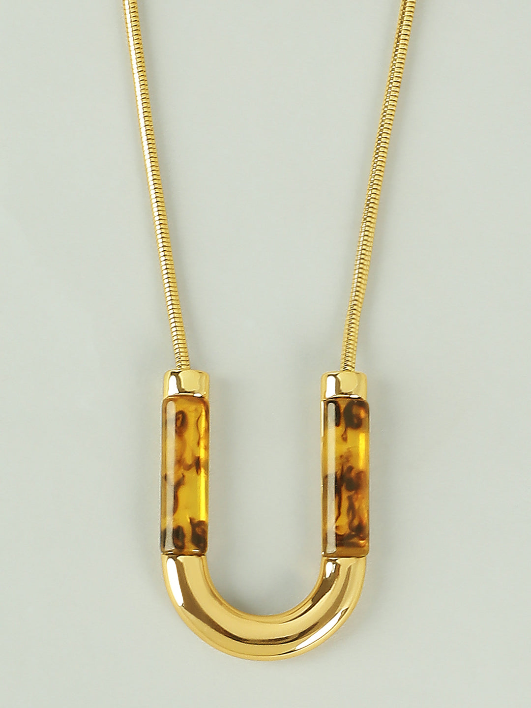 Resin U Shaped Necklace