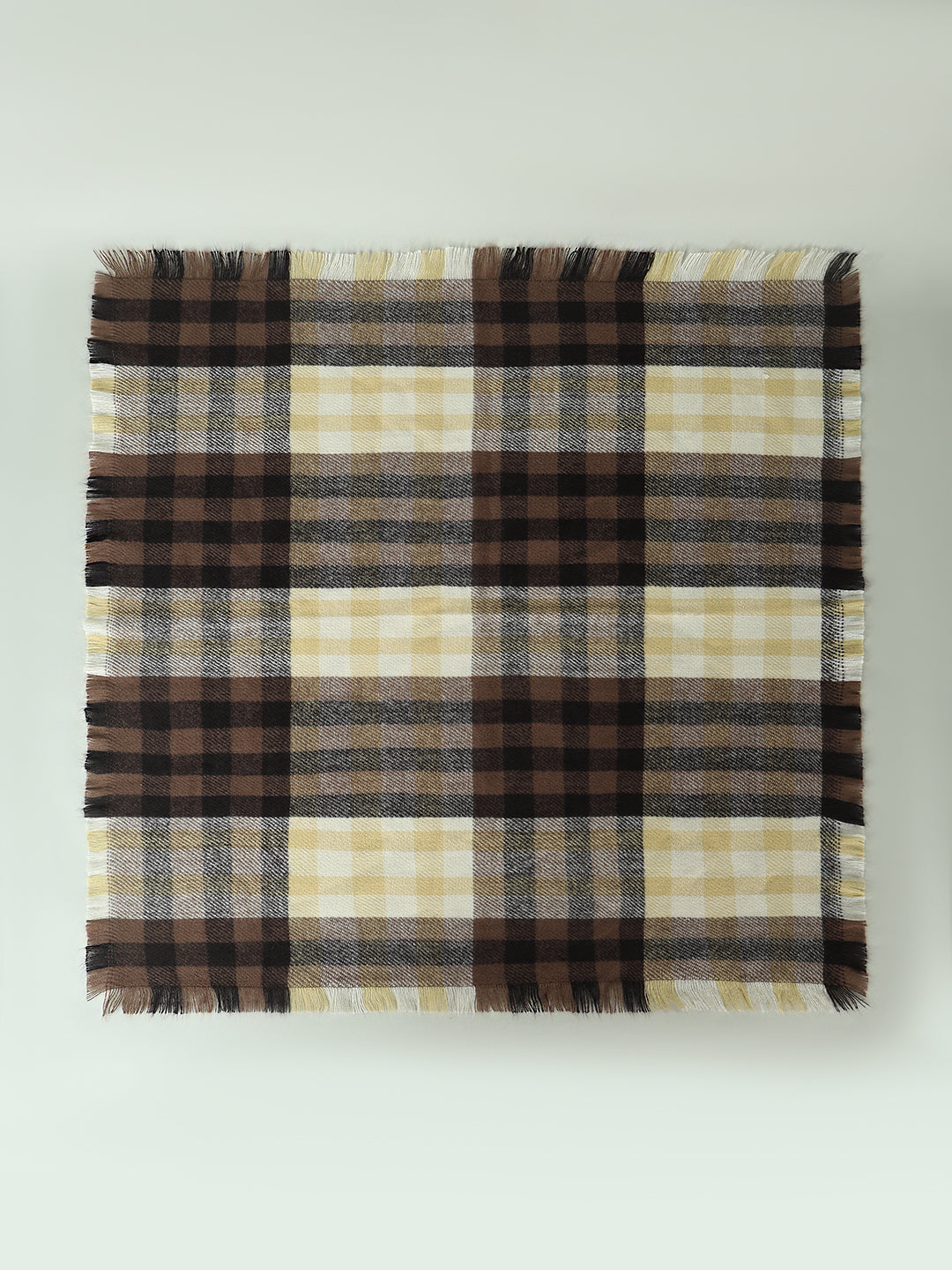 Check Recycled Polyester Scarf