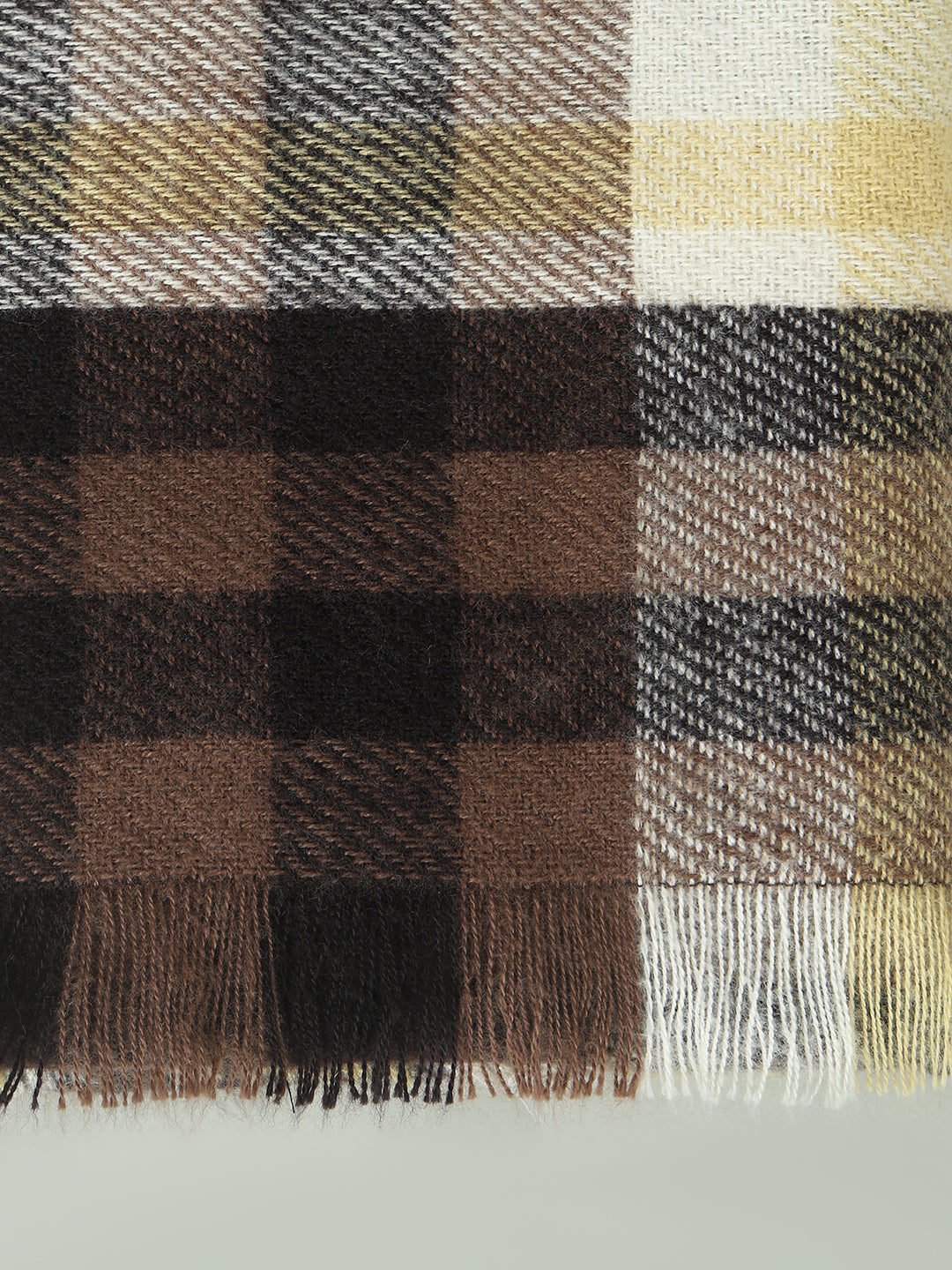 Check Recycled Polyester Scarf