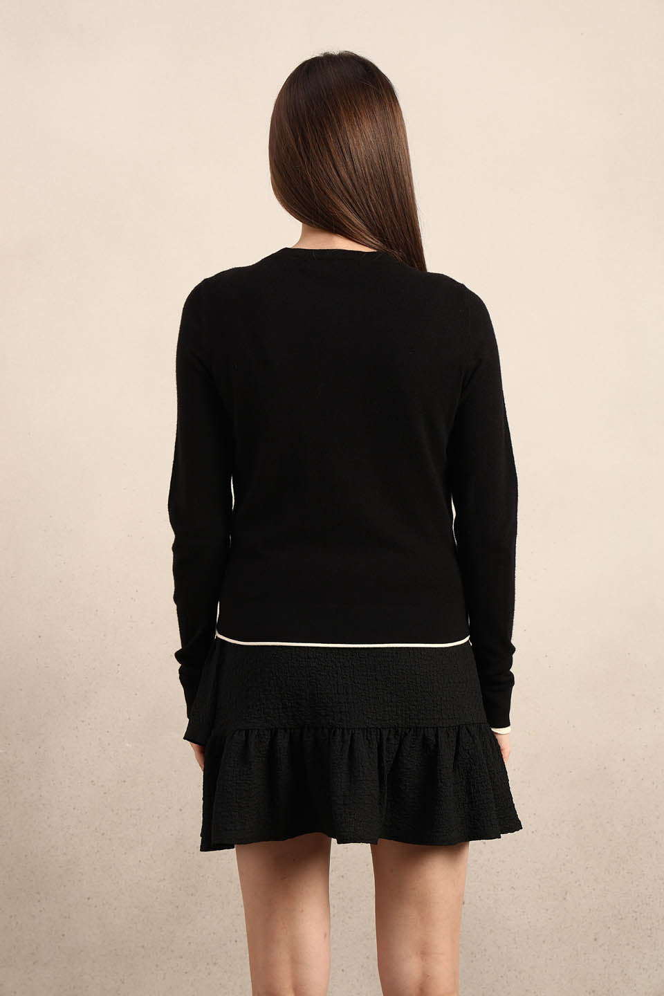 Button-Up O-Neck Cardigan