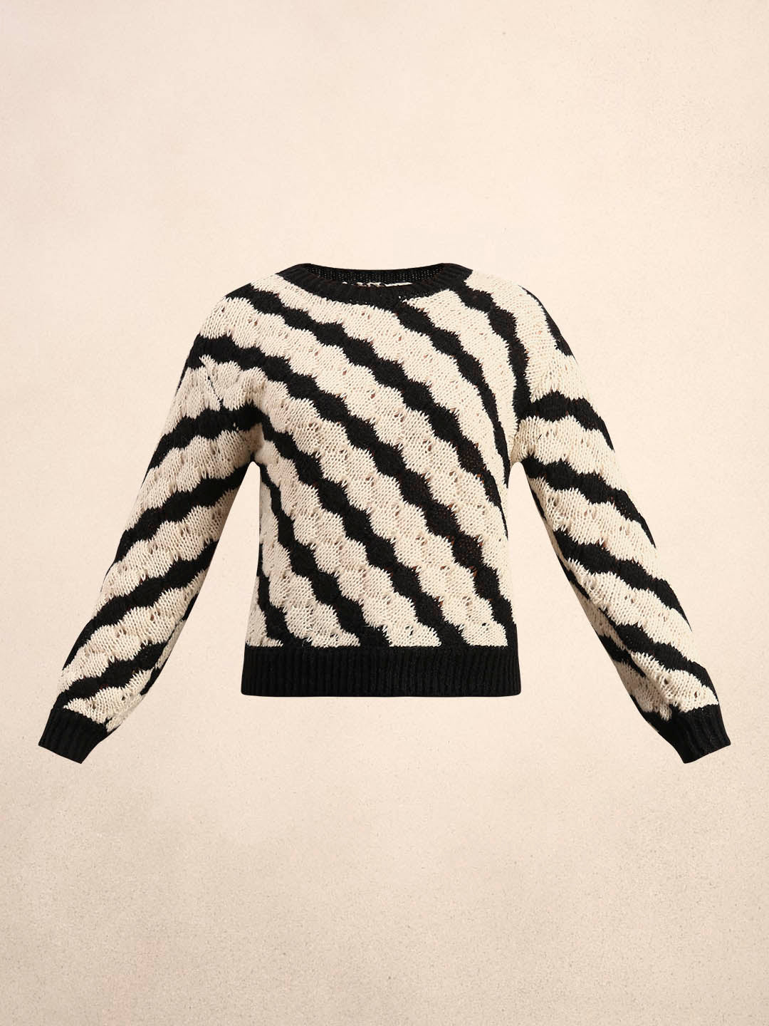 Striped O-Neck Pullover