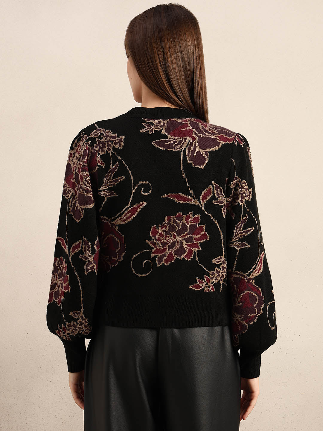 Embroidered Floral Knit Cardigan