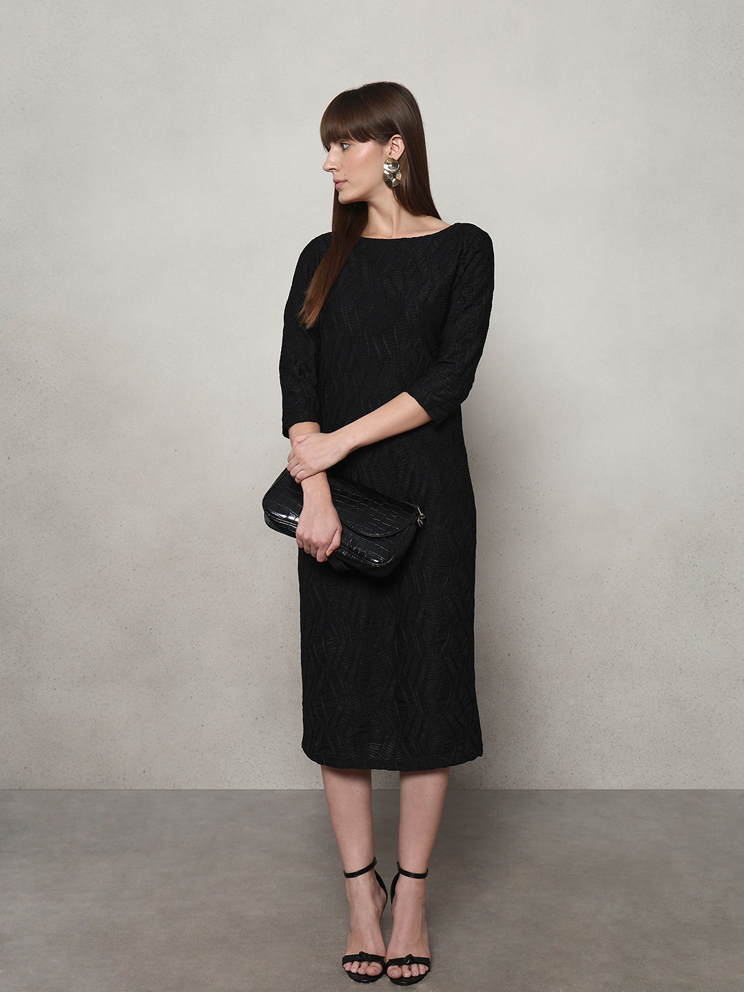 Self-Design Bodycon Midi Dress