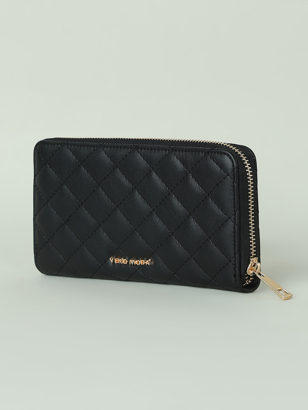 Quilted Black Wallet