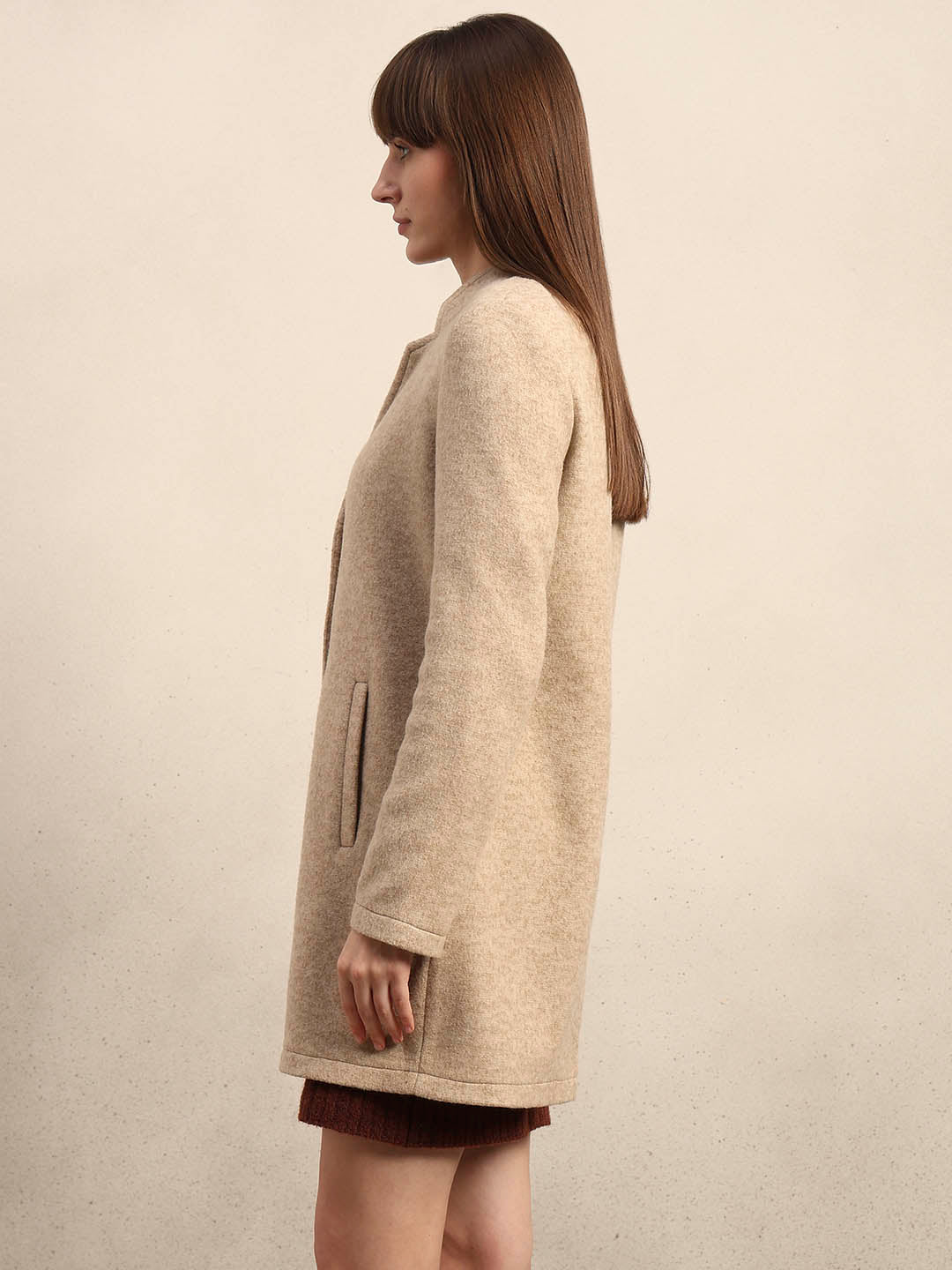 Brushed Beige Coat