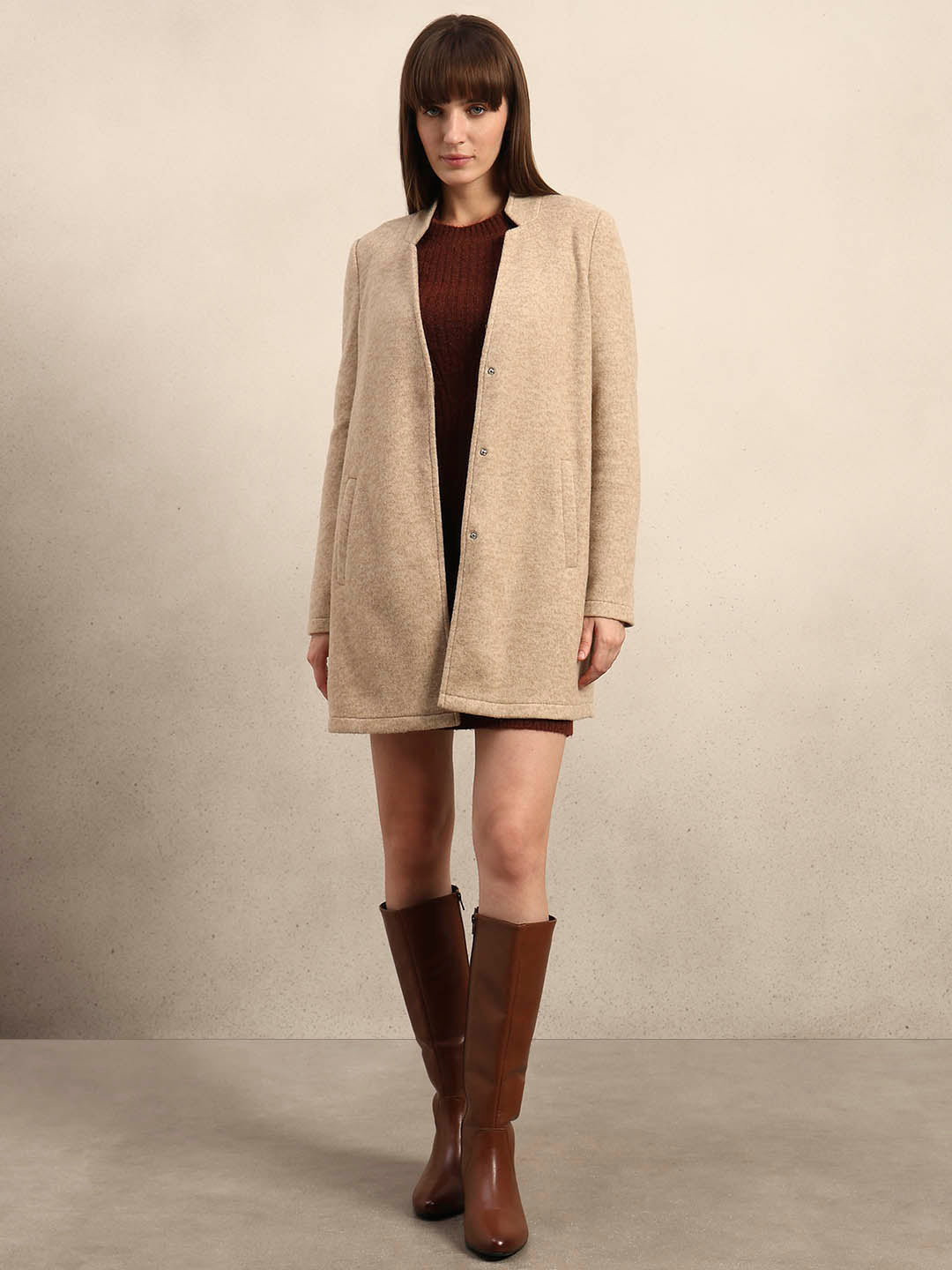 Brushed Beige Coat