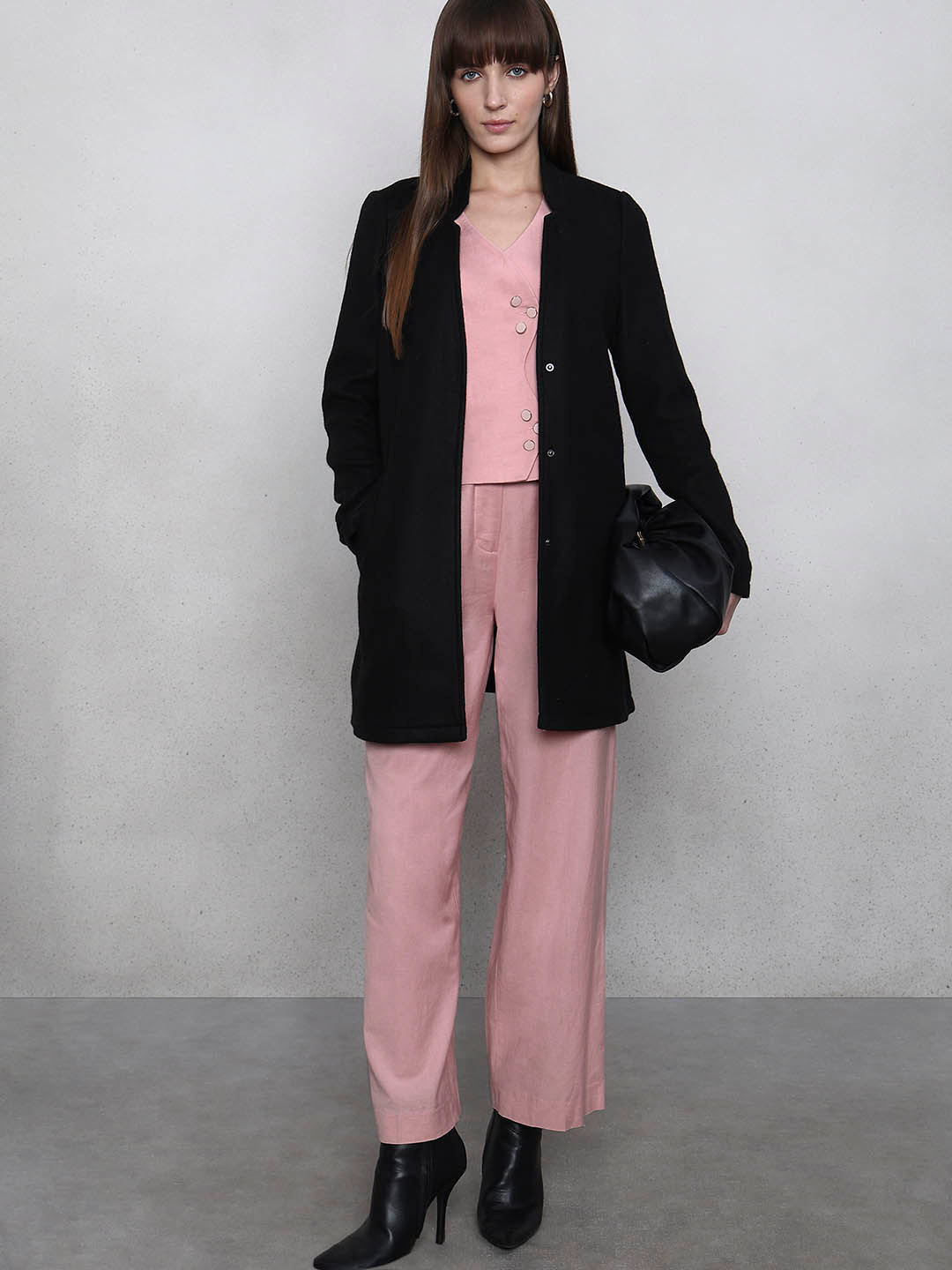 Brushed Longline Coat