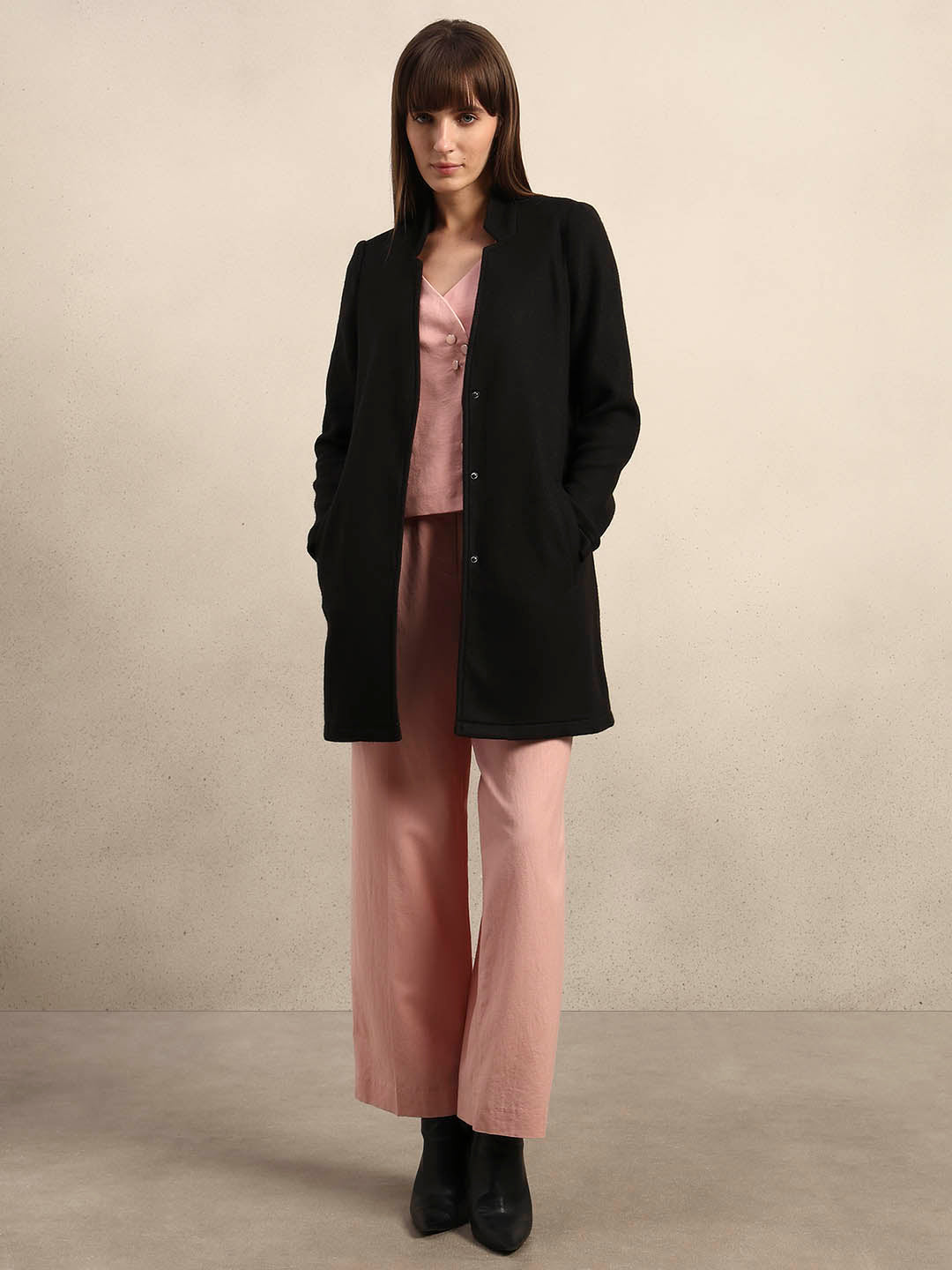 Brushed Longline Coat