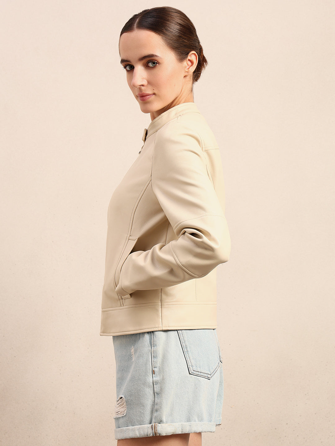 Structured High Neck Jacket