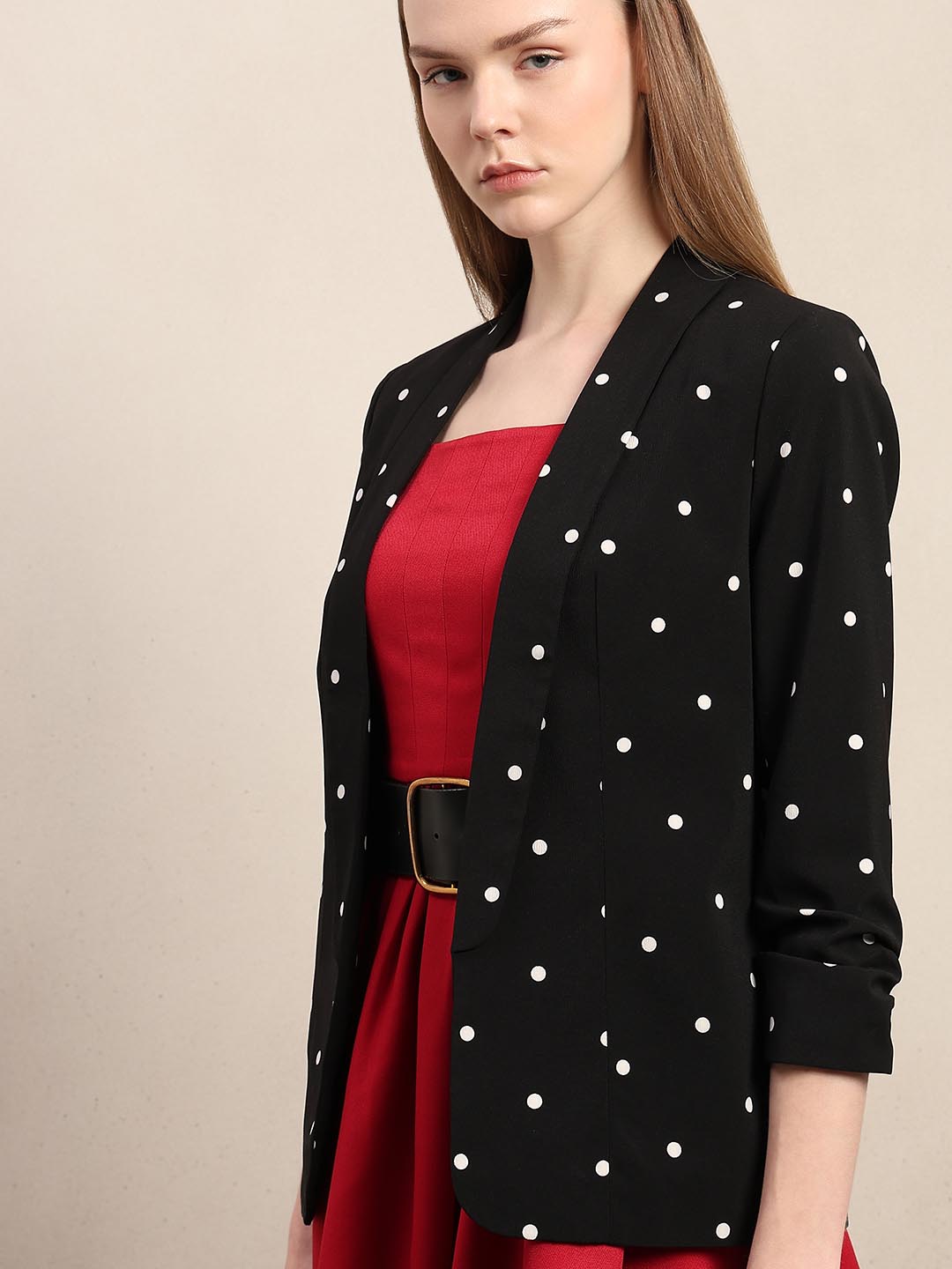 Black Polka Dot Blazer